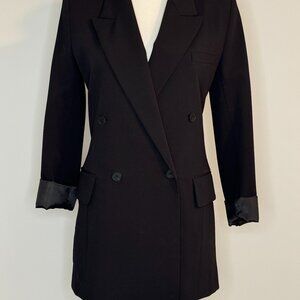 Zara - Oversized Double Breasted Blazer - Black - XS
